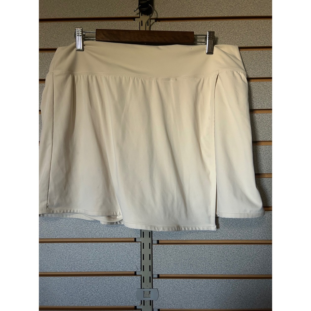 Old Navy Active Powersoft High-Rise Go-Dry Skort Cream XL Athletic Tennis Skirt